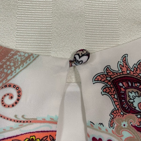 Bisou Bisou Michelle Bohbot Sz S Boho Paisley Print Sleeveless Top NWT - Picture 11 of 11